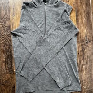 lululemon athletica Men's Zip-Up Gray Sweater